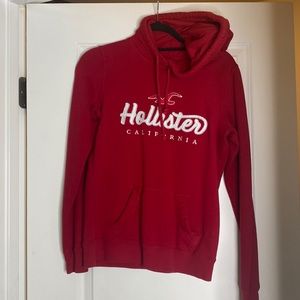 Hollister Red Hoodie Size Small
